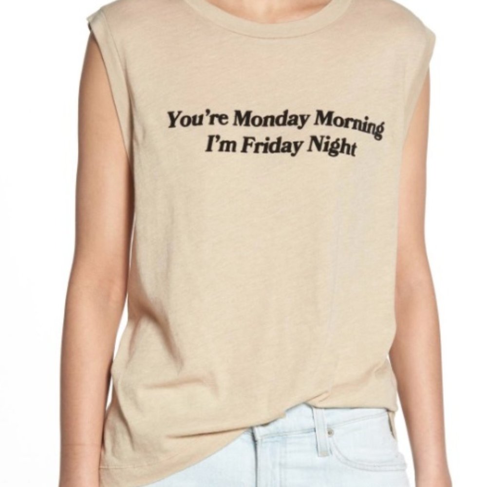 WILD FOX Friday Night Vintage Muscle Tank Top